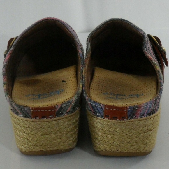 Dansko Woven Striped Jute Mules Strap Nursing Shoe - Picture 6 of 8